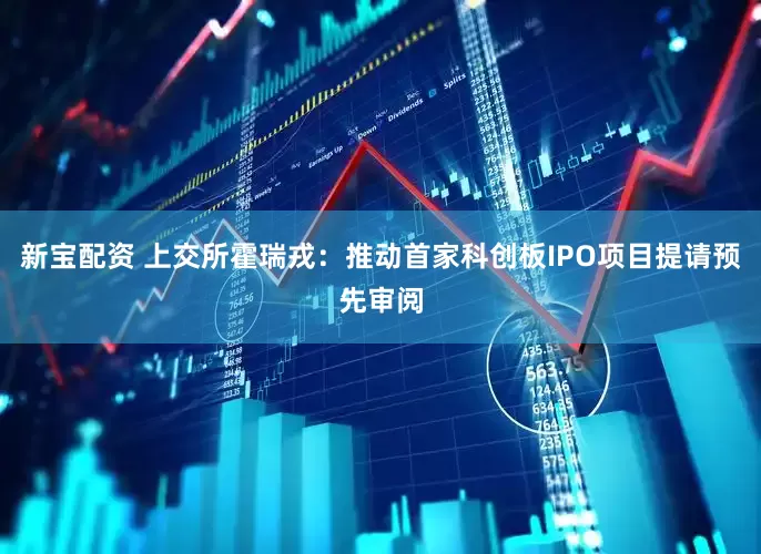 新宝配资 上交所霍瑞戎：推动首家科创板IPO项目提请预先审阅